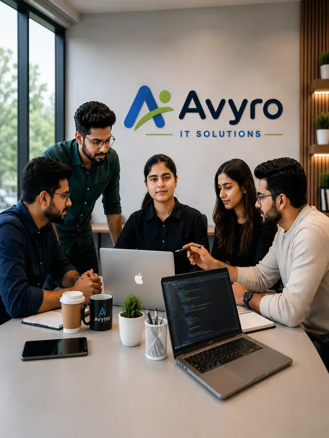 Avyro IT Solutions team working on digital solutions in Jaipur