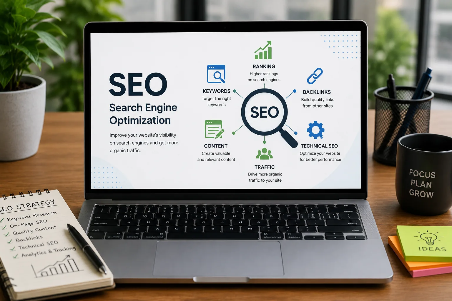 SEO analysis for a business website